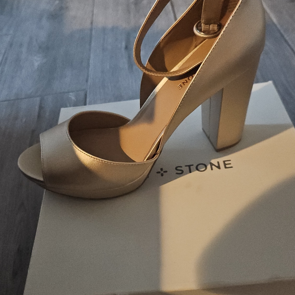 Women's Cream High Heel Sandals